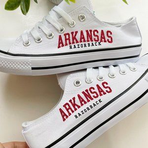 Arkansas Razorback Glitter Sneakers